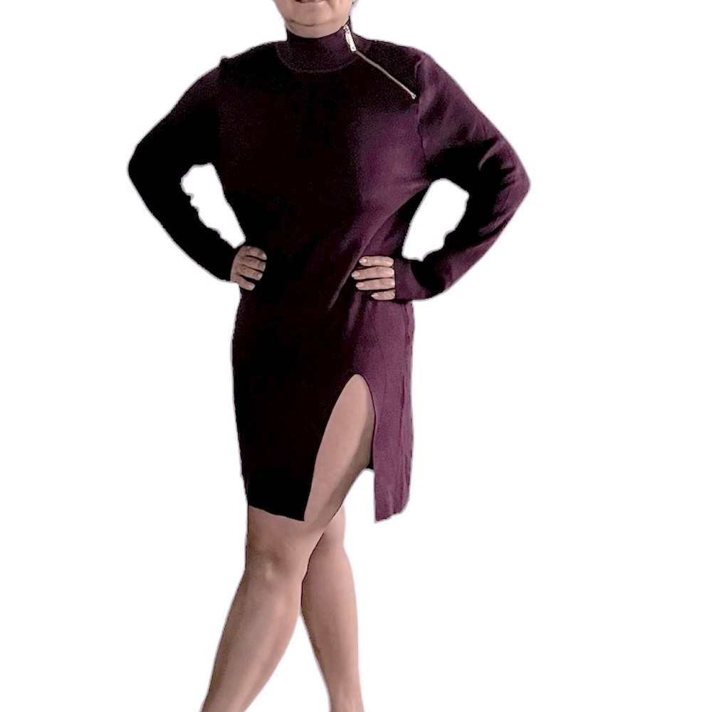 Cable & Gauge Women’s Sweater dress/long tunic with slit New with tags XL
